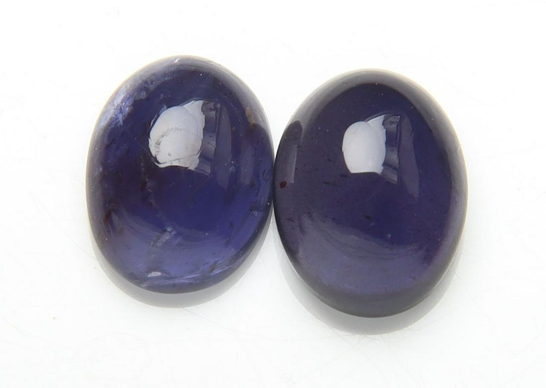 Delightful " Natural Iolite Violet " 2.67 Cts Natural Iolite Set (1 of 2)