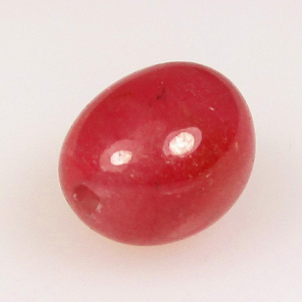8.96 Ctw Natural Mozambique Red Ruby Dumble Beads (1 of 2)