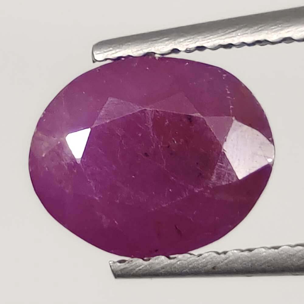 2.40 Ct Natural Unheated Pinkish Red Ruby (1 of 2)