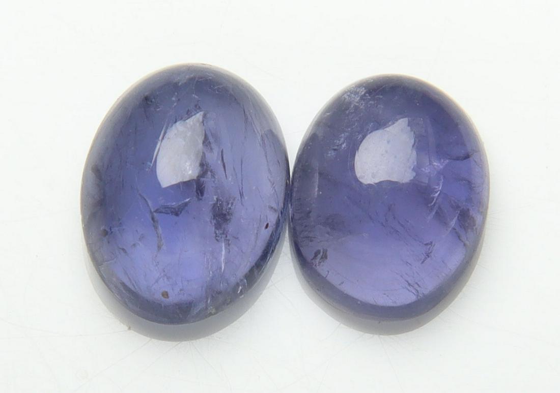 Stunning " Natural Iolite Violet " 2.81 Cts Natural Iolite Set (1 of 2)