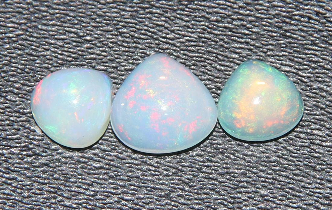 Wonderful " Fire Ethiopian Opal " 1.00 Cts Natural Ethiopian Opal Set (1 of 2)