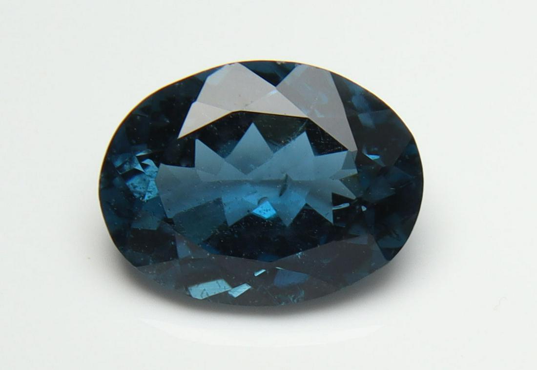 Spectacular " Natural London Blue Topaz Set " 5.00 Cts Natural London Blue Topaz Set (1 of 4)