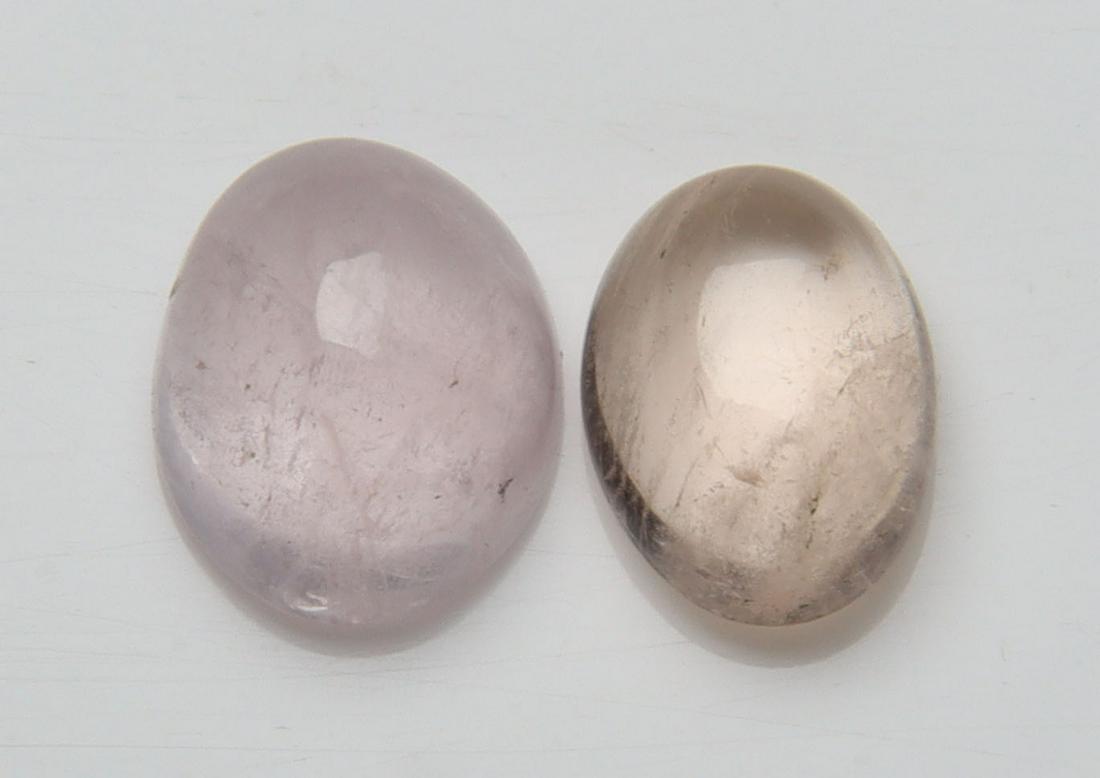 Beautiful " Natural Morganite " 3.36 cts Natural Morganite Pair: No Reserve! Title: Beautiful " Natural Morganite " 3.36 cts Natural Morganite Pair Additional Information: Gemstone : Natural Morganite Shape and Cut : Oval, Cabochon Weight : 3.36 carats Measurements