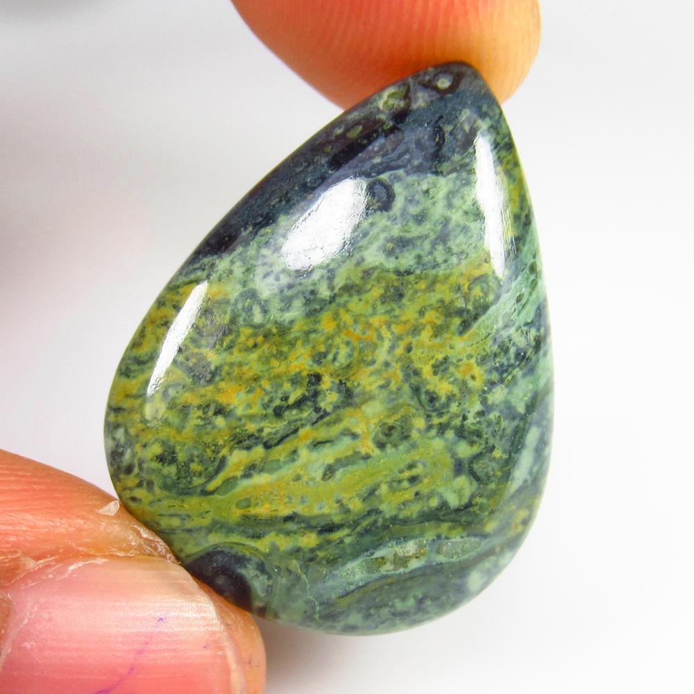 23.23 Ct - Natural Crocodile Jasper: No Reserve! Title: 23.23 Ct - Natural Crocodile Jasper Additional Information: Gemstone Gemstones: Jasper Carat Weights: 23.23 Size/Dimensions: 28.0 x 21.0 x 5.0 mm Additional Information: Pieces : 1