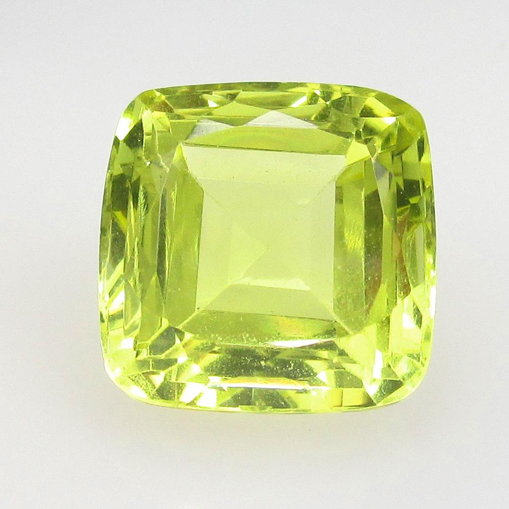 8.46 Ctw Natural Lemon Quartz Cushion Cut: No Reserve! Title: 8.46 Ctw Natural Lemon Quartz Cushion Cut Stone Clarity: VVS Gemstones: Natural Lemon Quartz Carat Weights: 8.46 Size/Dimensions: 12.20 x 12.20 x 8.50 mm Additional Information: Goo