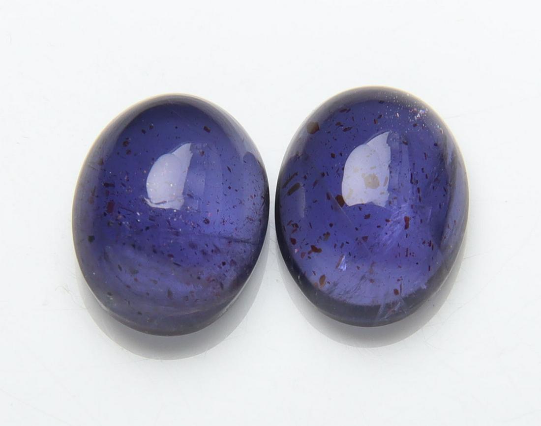 Stunning " Natural Iolite Violet " 2.94 Cts Natural Iolite Set (1 of 2)