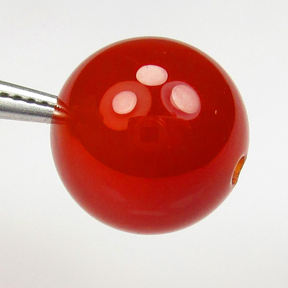 11.95 Ctw Natural Carnelian Round Beads: No Reserve! Title: 11.95 Ctw Natural Carnelian Round Beads Stone Clarity: Semi-Transparent Gemstones: Natural Carnelian Beads Carat Weights: 11.95 Size/Dimensions: 12.30 x 12.40 mm Additional Informat