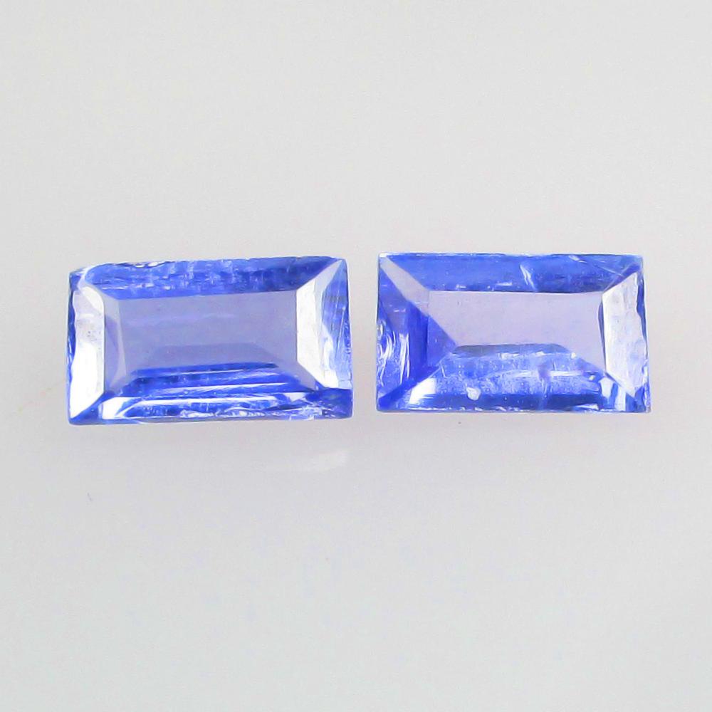 0.48 Ctw Natural Tanzanite Octagon Pair: No Reserve! Title: 0.48 Ctw Natural Tanzanite Octagon Pair Stone Clarity: VVS Gemstones: Natural Tanzanite Carat Weights: 0.48 Size/Dimensions: 5.20 x 3.10 x 2.00 mm / 2 Pc's Additional Information: T