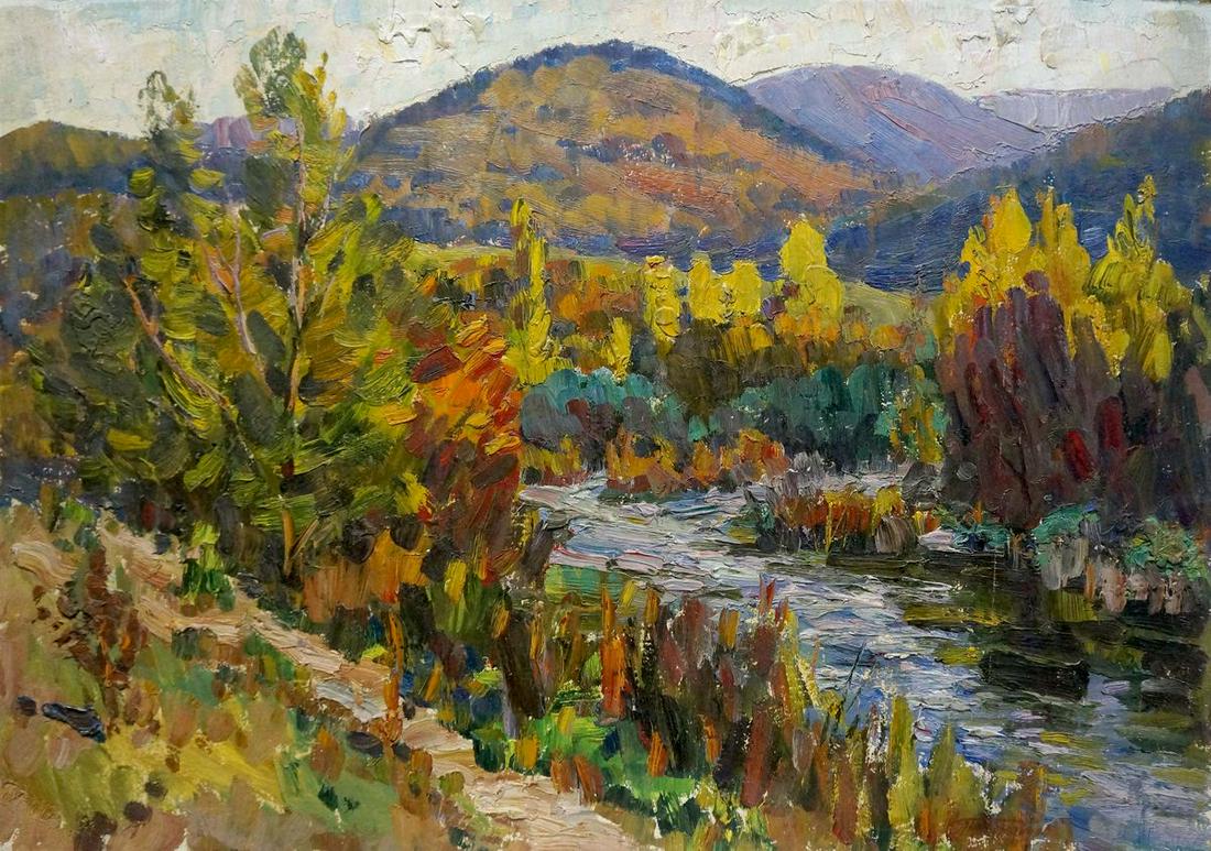 Oil painting Natural landscape Kolomoitsev Petr Mikhailovich (1 of 8)