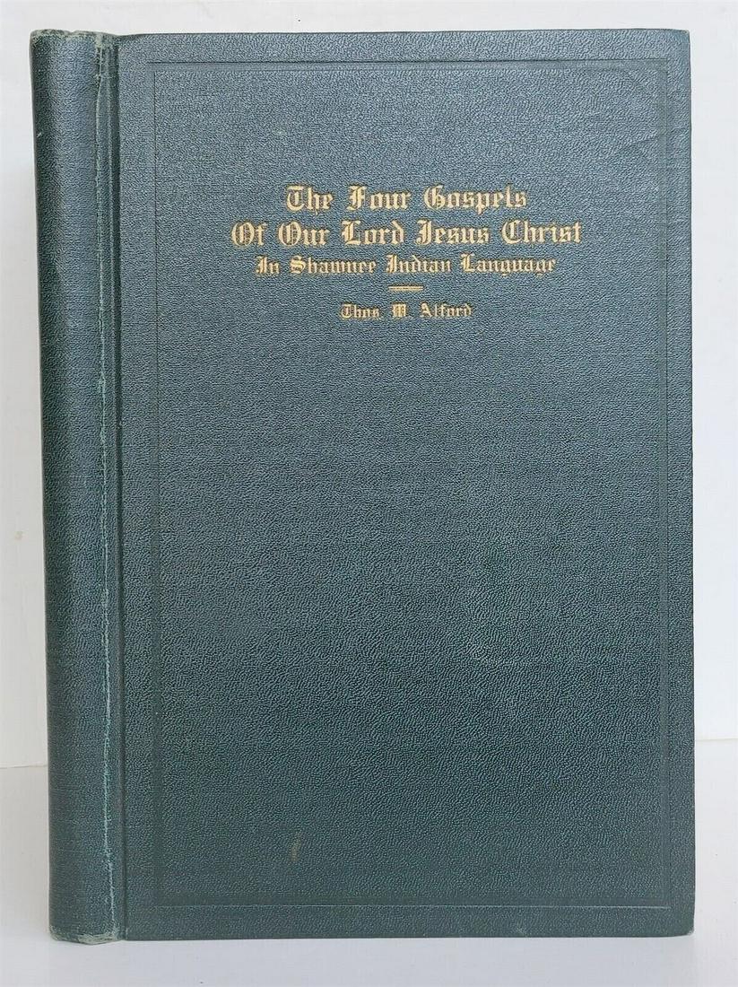 1929 BIBLE NATIVE AMERICAN SHAWNEE INDIAN LANGUAGE antique RARE (1 of 5)
