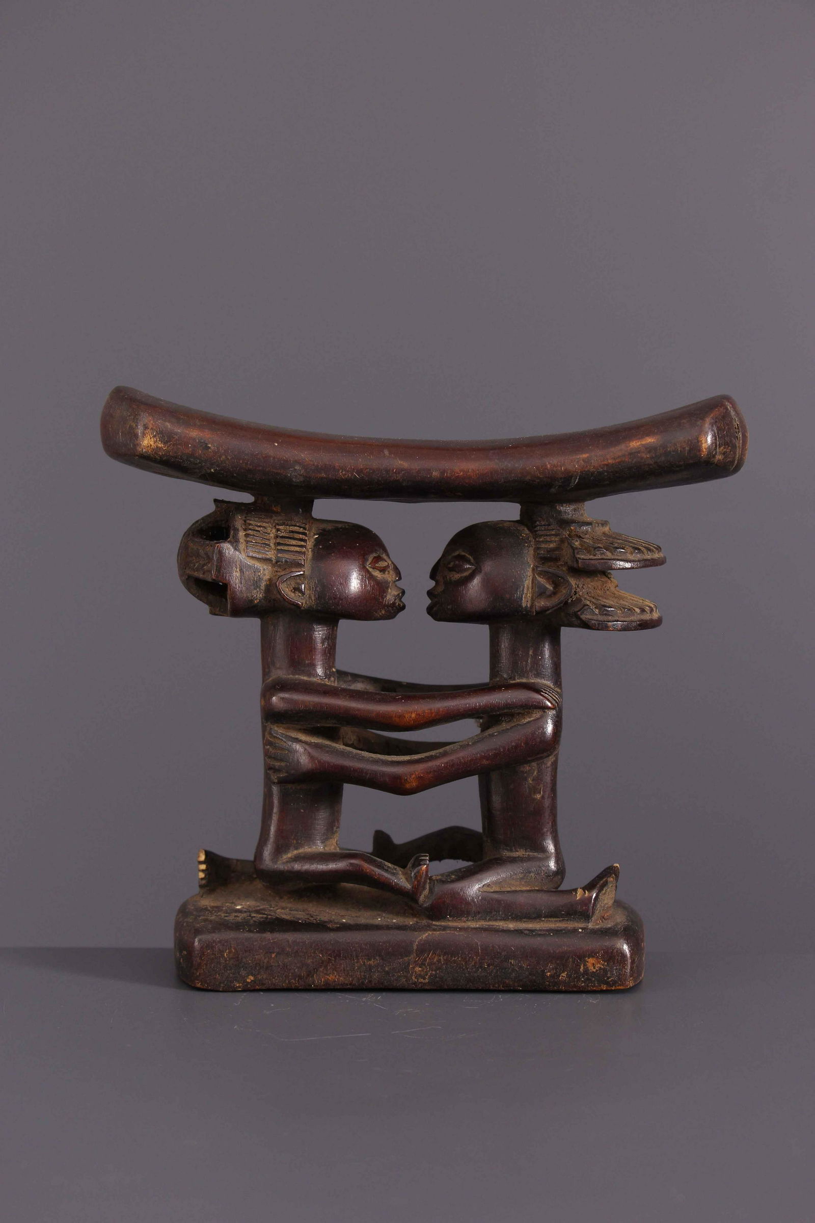 Luba neckrest - DRC ex-Zaïre - African Art Tribal Art (1 of 12)