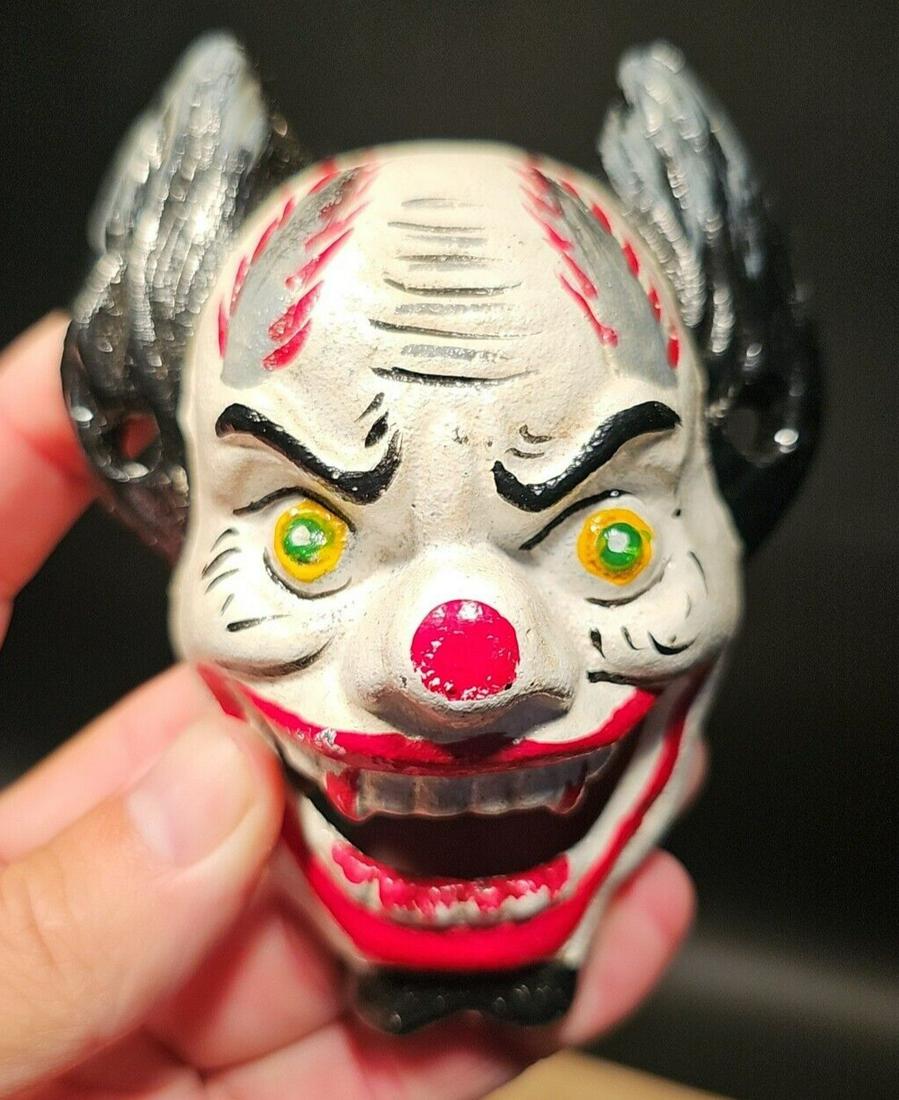 Cast Iron folk art Devil Clown Wall mount Bottle Opener (1 of 10)