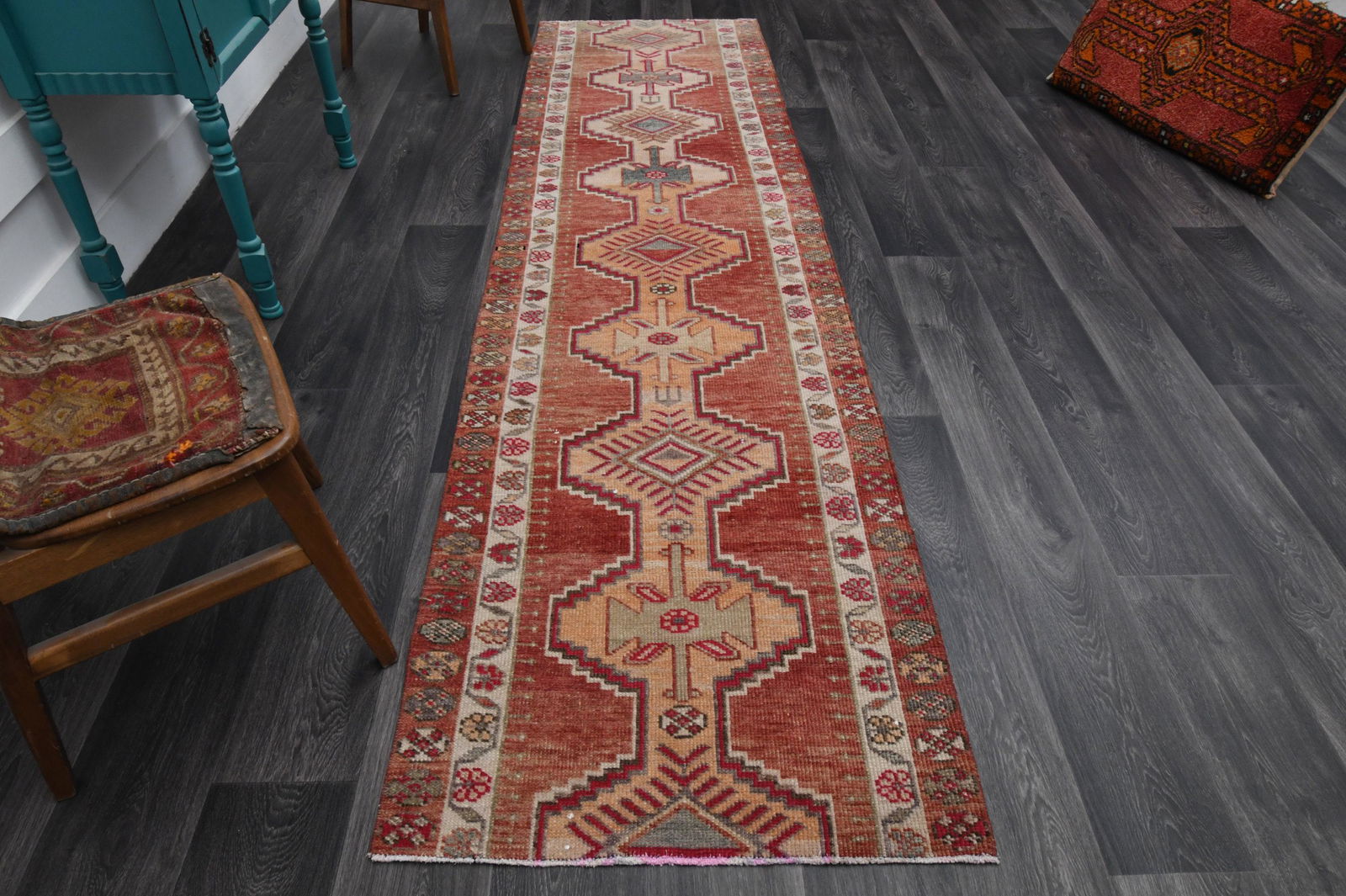 1970s Turkish Oushak Handmade Wool Pink Rug (1 of 9)