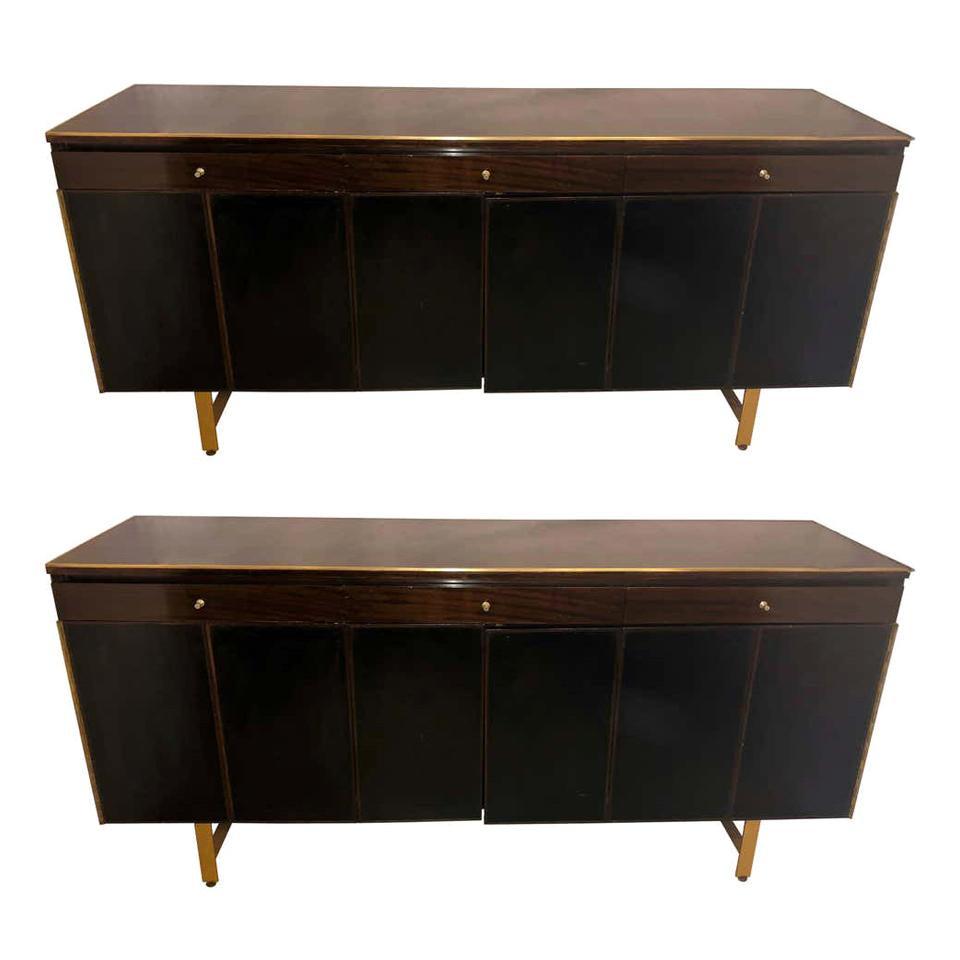 Pair of Mid-Century Modern Credenzas / Sideboards by Paul McCobb: Title: Pair of Mid-Century Modern Credenzas / Sideboards by Paul McCobb Description: Pair of Mid-Century Modern credenzas / sideboards by Paul McCobb. Large and impressive pair of sideboards or creden