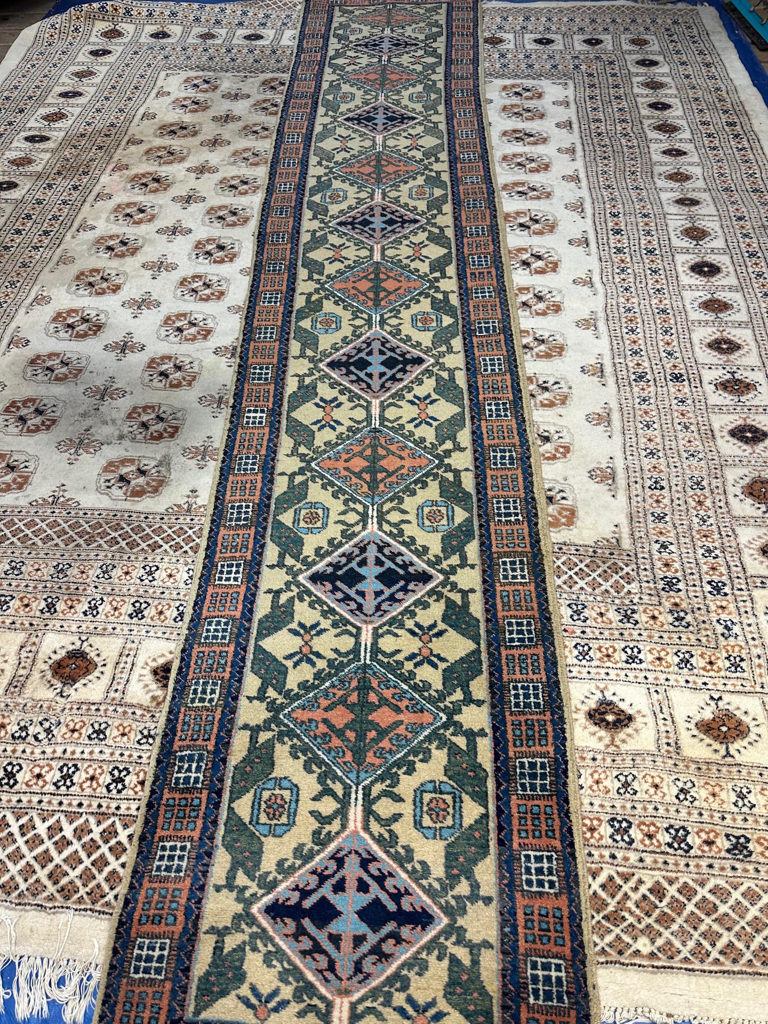Hand Knotted Persian Ardibil Runner 2.4x12 ft (1 of 8)