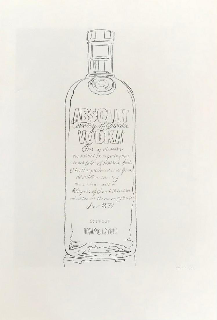 1999 Andy Warhol print Pop Art Absolute Vodka 9 (1 of 1)