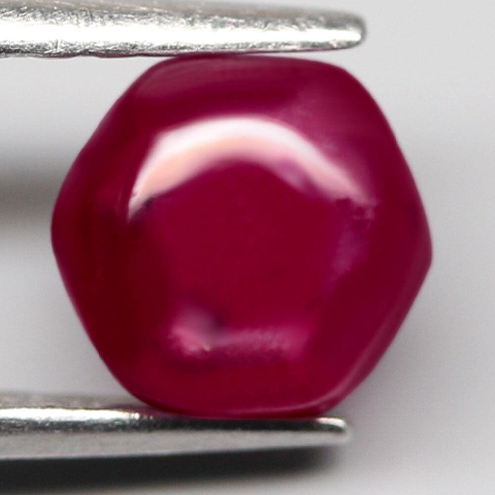 2,12 cts Natural Red Ruby Cabochon Hexagon (1 of 4)