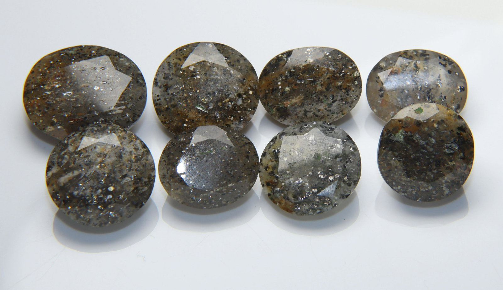 Spectacular " Natural Black Sunstone " 53.19 Cts Natural Black Sunstone Set (1 of 5)