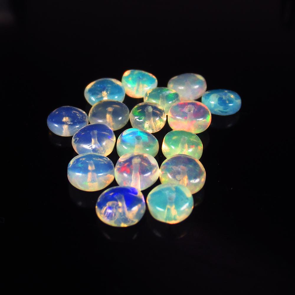 4.74 Ct - Natural Multicolor Opal Beads (1 of 2)