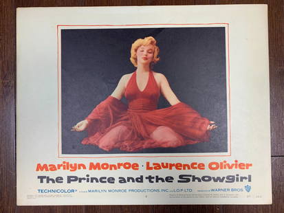 The Prince And The Showgirl - Marilyn Monroe (1957) US Lobby Card Movie Poster: The Prince and The Showgirl - Marilyn Monroe (1957) US Lobby Card Movie Poster Condition: VG Reserve: $383.00 Shipping: Domestic: Flat-rate of $42.00 to anywhere within the contiguous U.S. Internation