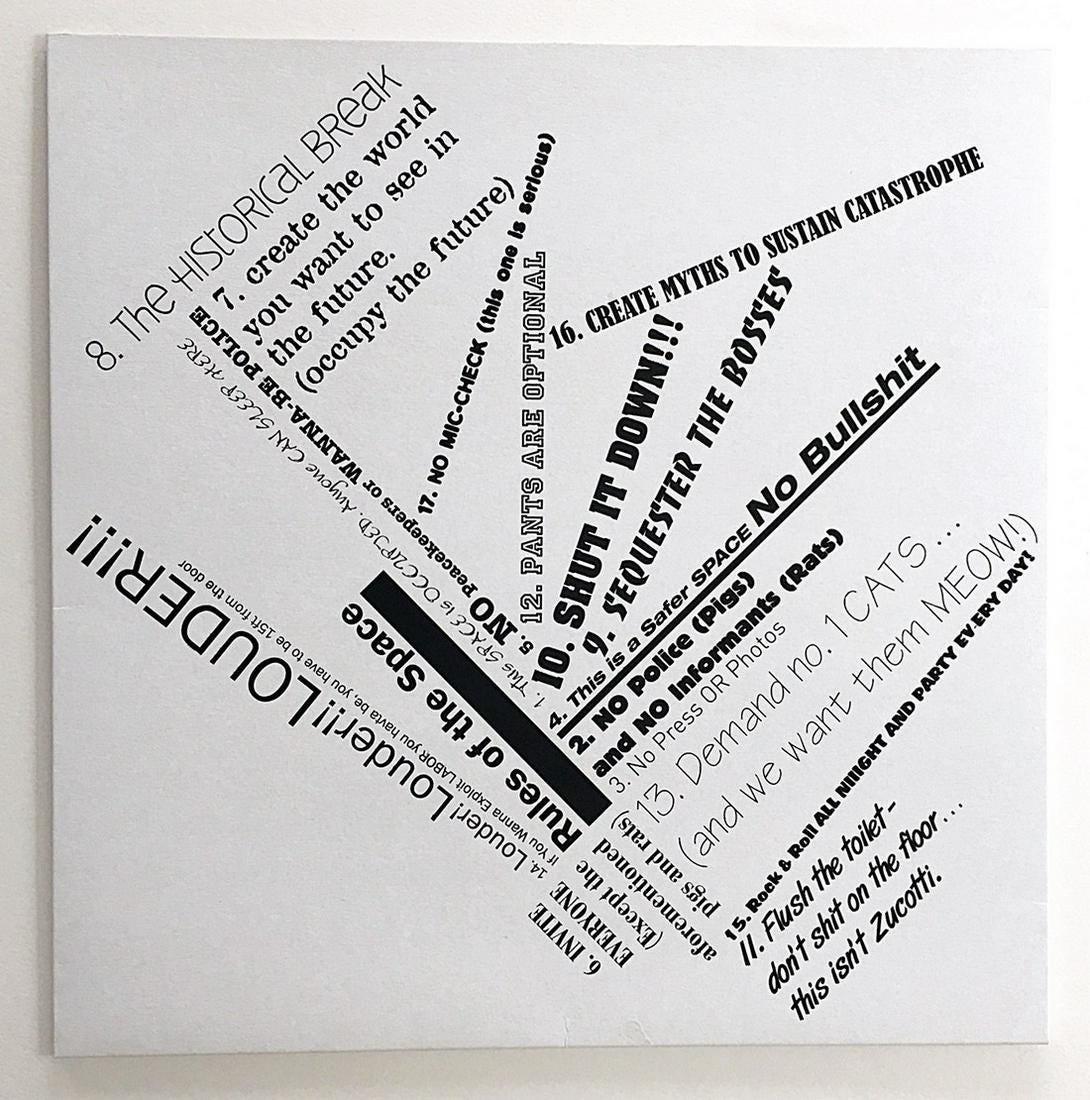 Angela Bulloch: Rules of the Space, 2012: Silkscreen print on record sleeve, 12 3/8" x 12 3/8", signed and numbered Reserve: $250.00 Shipping: Domestic: Flat-rate of $10.00 to anywhere within the contiguous U.S. International: Foreign shippin