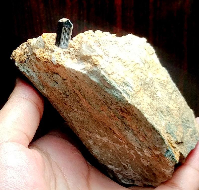 455 Grams Beautiful rare Rutile Crystal On Matrix Specimen From Skardu pakistan (1 of 7)