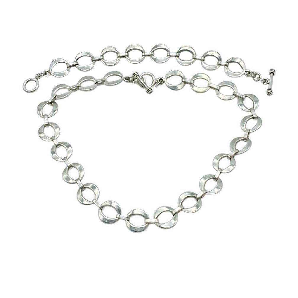 Mexico Sterling Bracelet & Necklace Set (1 of 3)