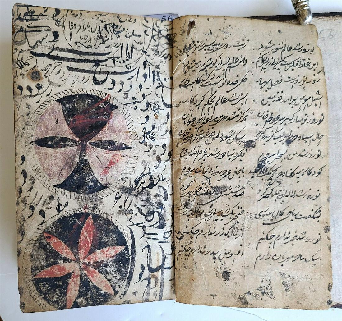 1800s ARABIC MANUSCRIPT LOGIC ILLUMINATED antique ISLAMIC Al Risala al-Shamsiyya (1 of 12)