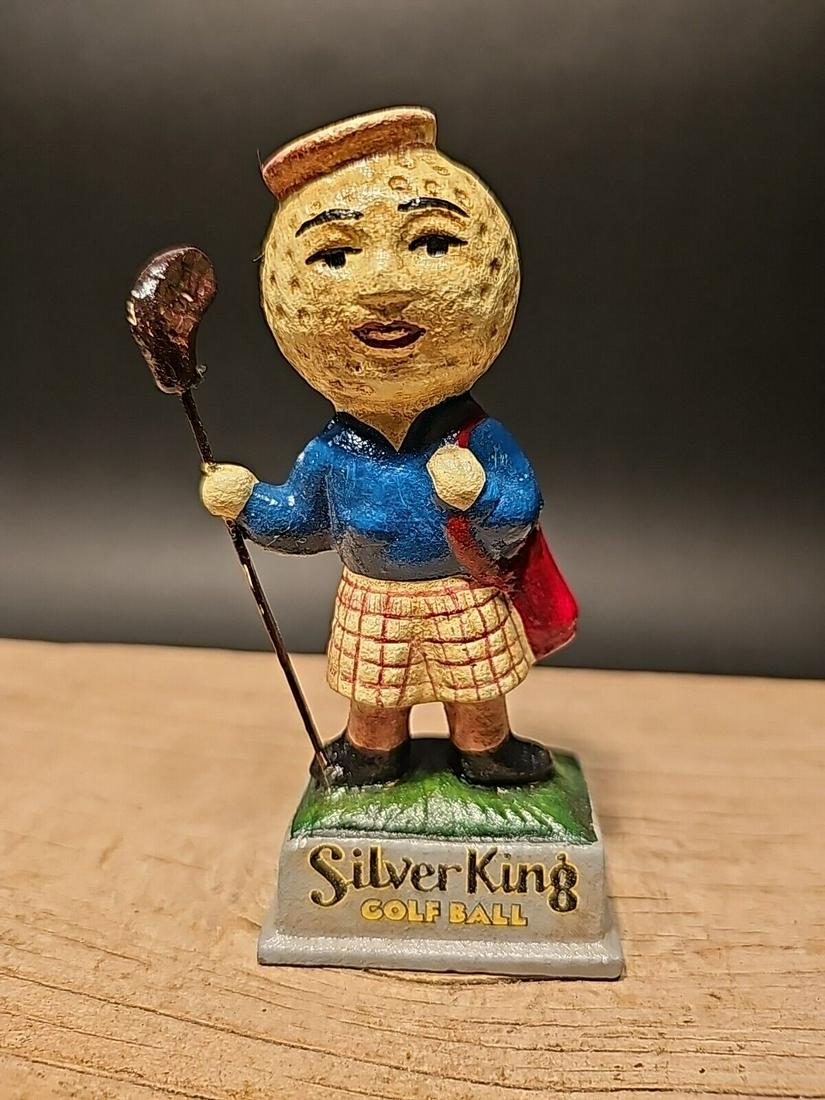 Cast Iron Advertising Golf Ball Golfer (1 of 17)