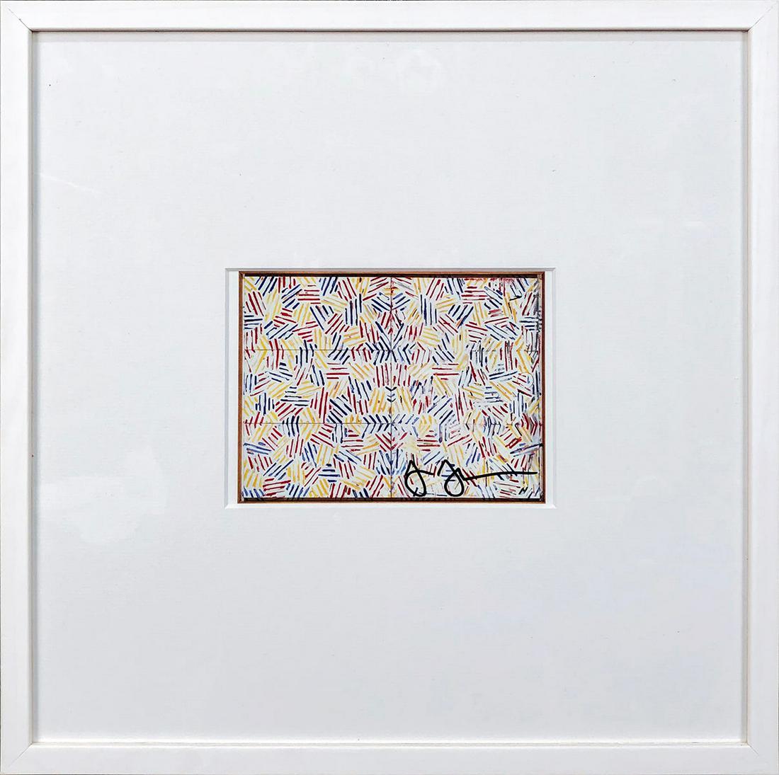 Jasper Johns - Corpse and Mirror II - 1974 Offset Lithograph - SIGNED 12.5" x 12.5" (1 of 5)