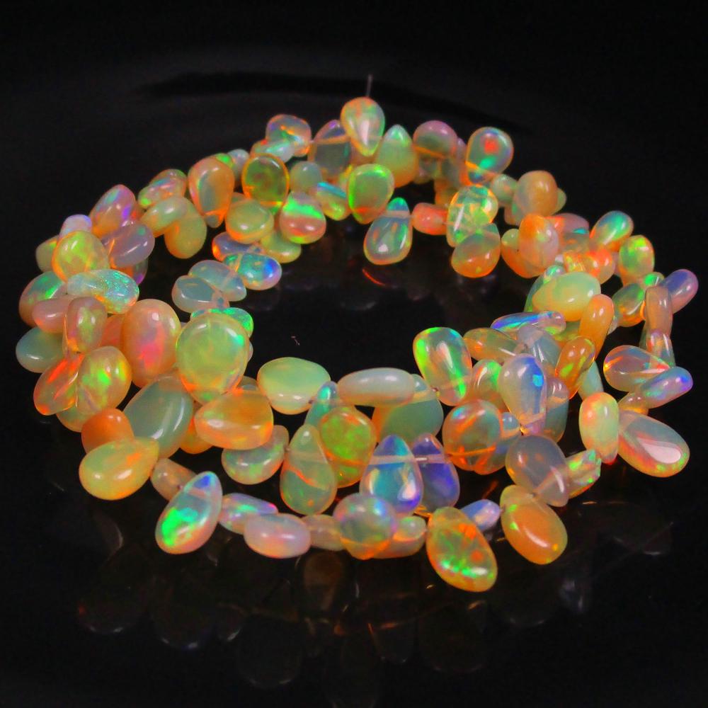 46.65 Ctw Natural 134 Drilled Multi-Color Fire Opal Round beads (1 of 3)