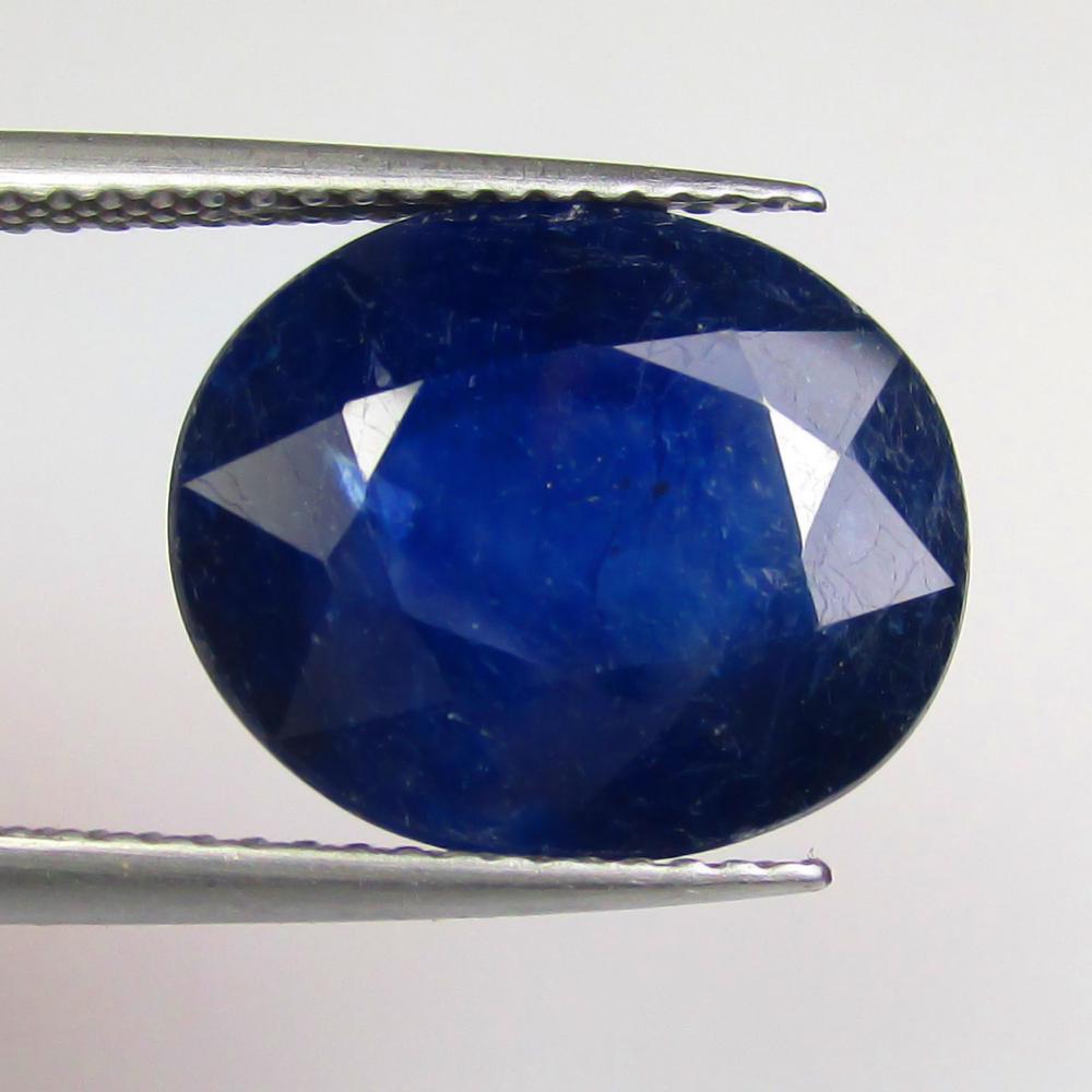 9.98 Ctw Natural Diffusion Blue Sapphire Oval Cut (1 of 3)