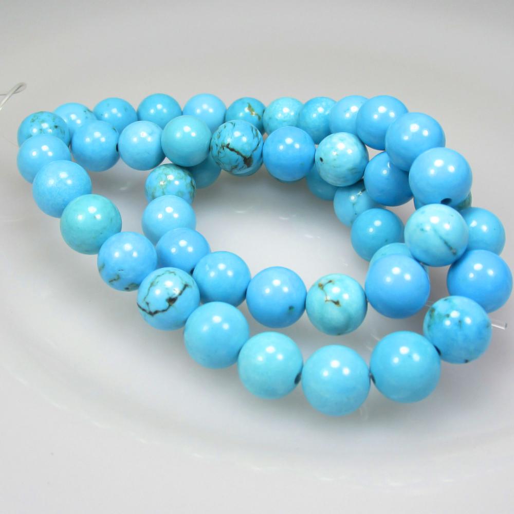 181.66 Ct Natural Drilled Turquoise Round Ball Beads (1 of 2)