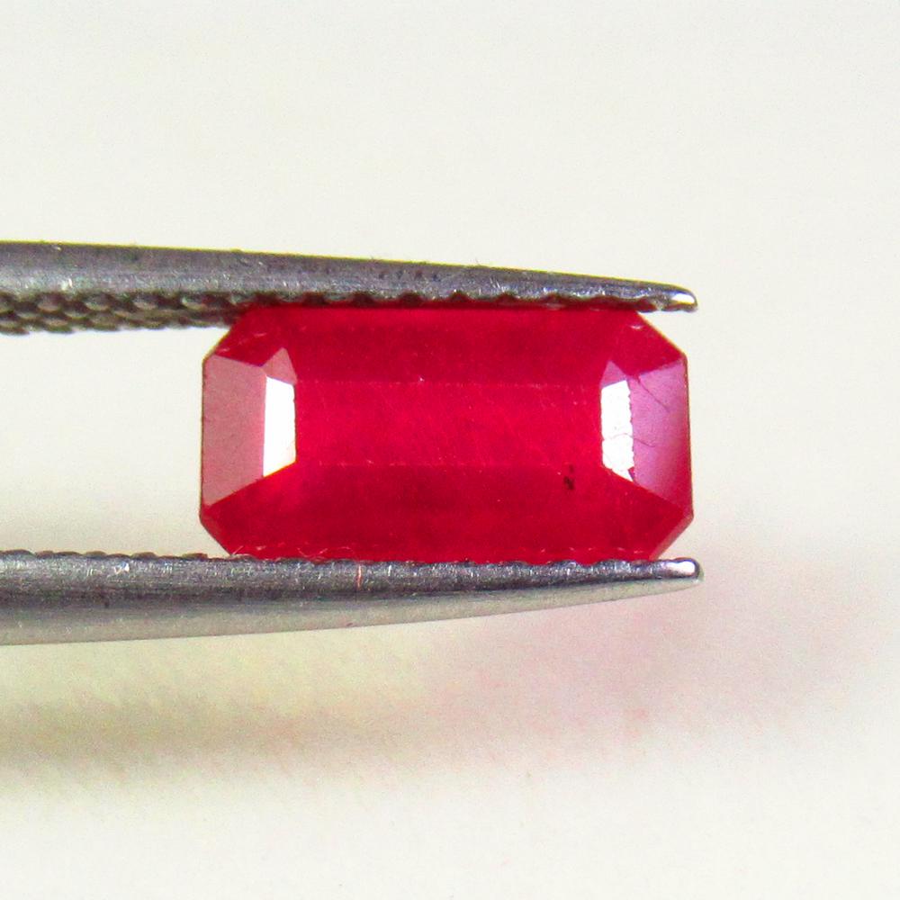 1.72 Ctw Natural Mozambique Red Ruby Octagon Cut (1 of 2)
