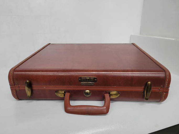 Vintage 1950s Samsonite Attache Case Streamlite Briefcase, Hard Shell