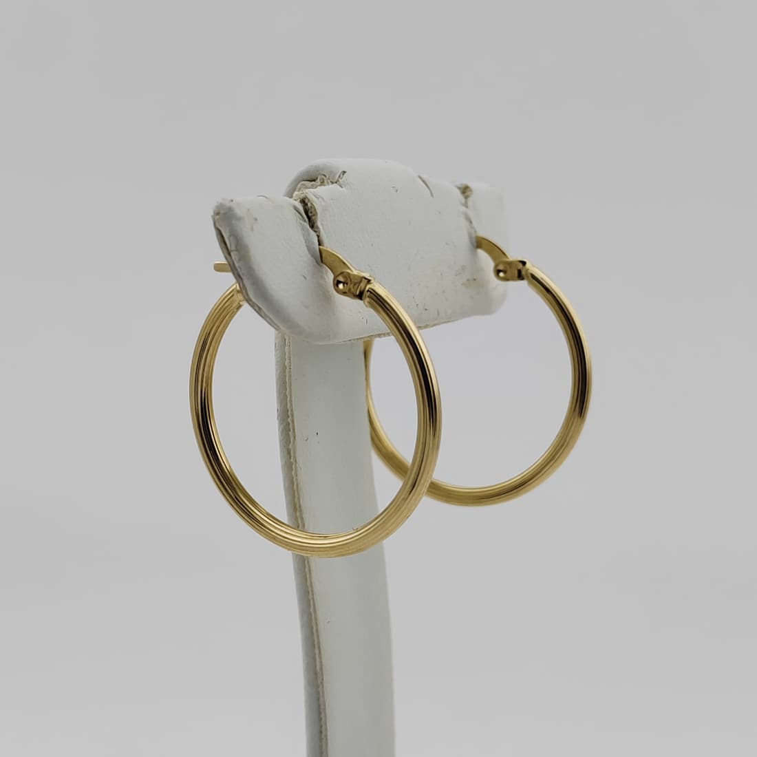 14K 585 Yellow Gold Hoop Earrings,Women Earrings (1 of 7)