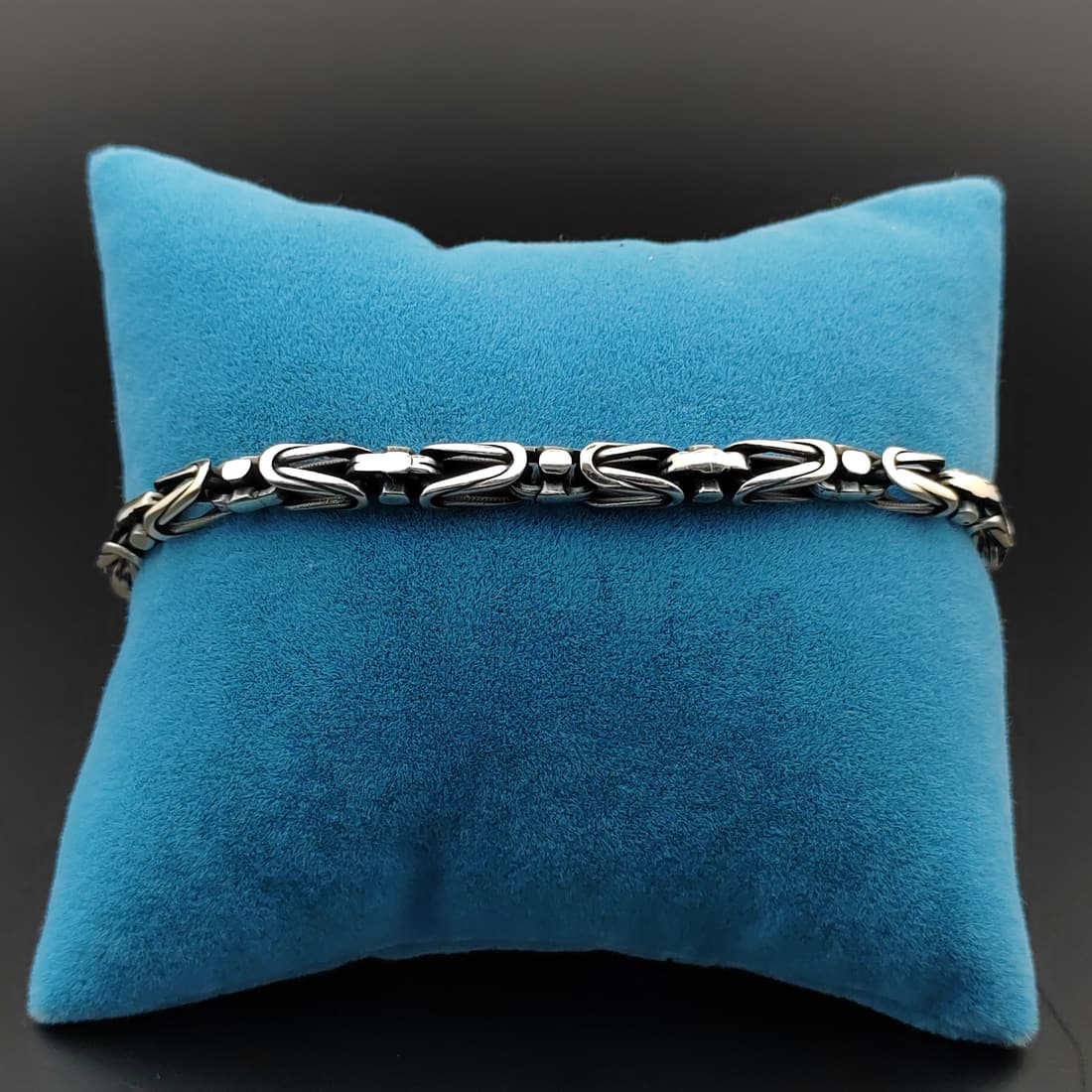 925 Sterling Silver Byzantine King's Bracelet (1 of 7)