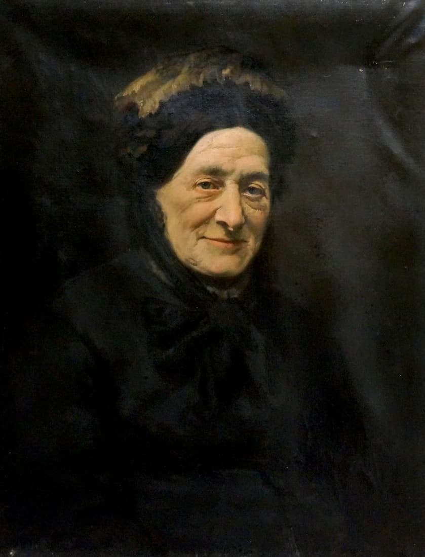 Oil painting Grandmother's portrait (1 of 8)