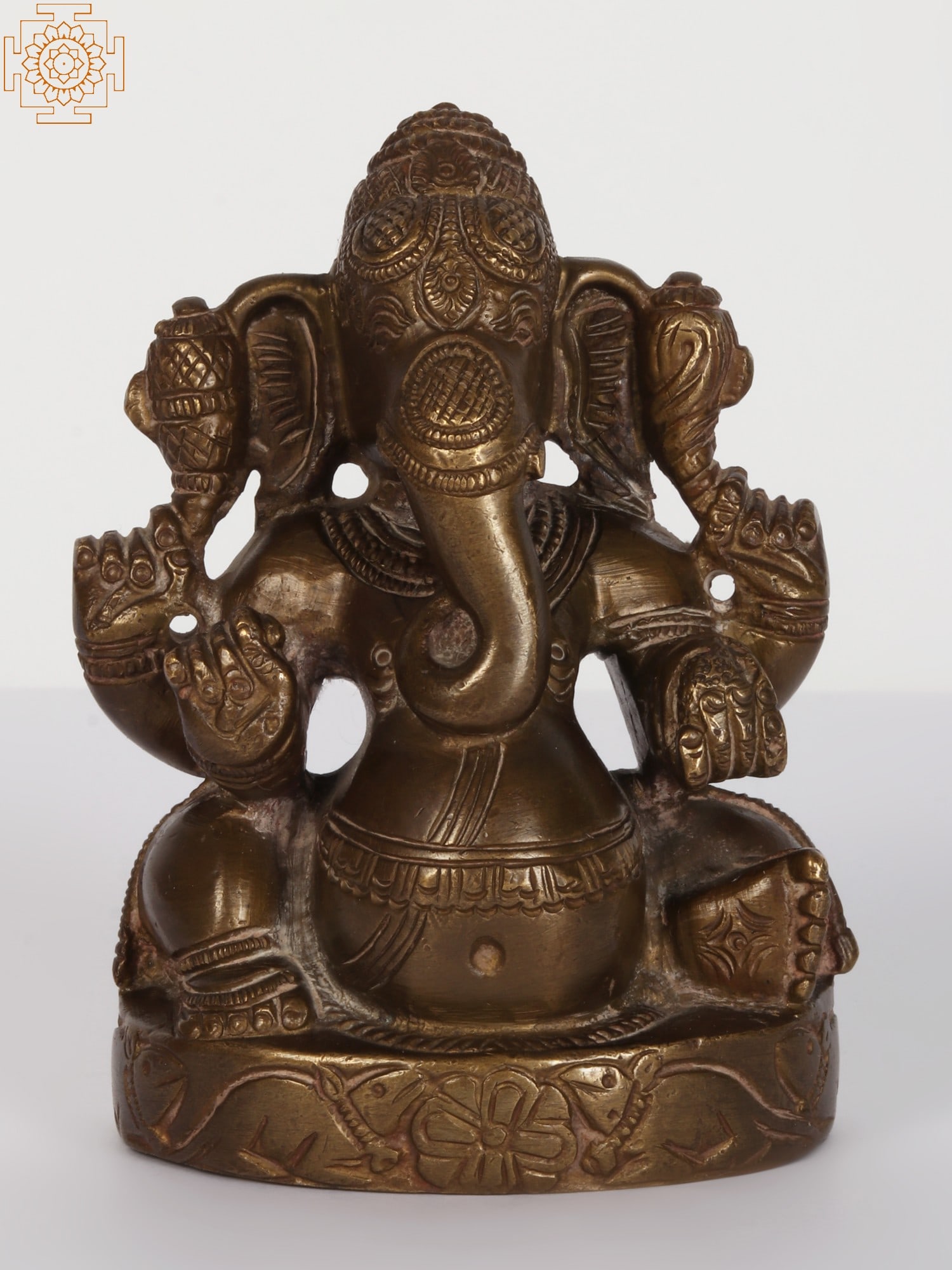 4" Small Brass Lord Ganesha (1 of 4)
