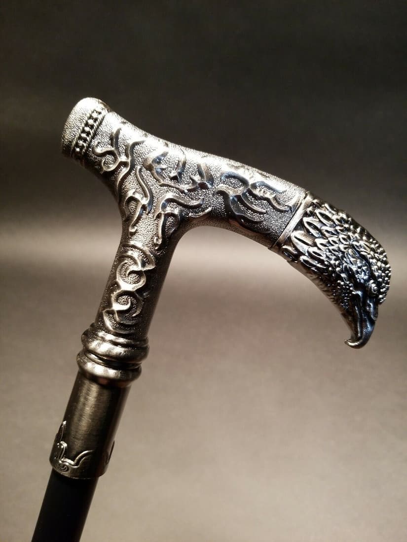 35" Eagle Metal Walking Stick Cane (1 of 12)