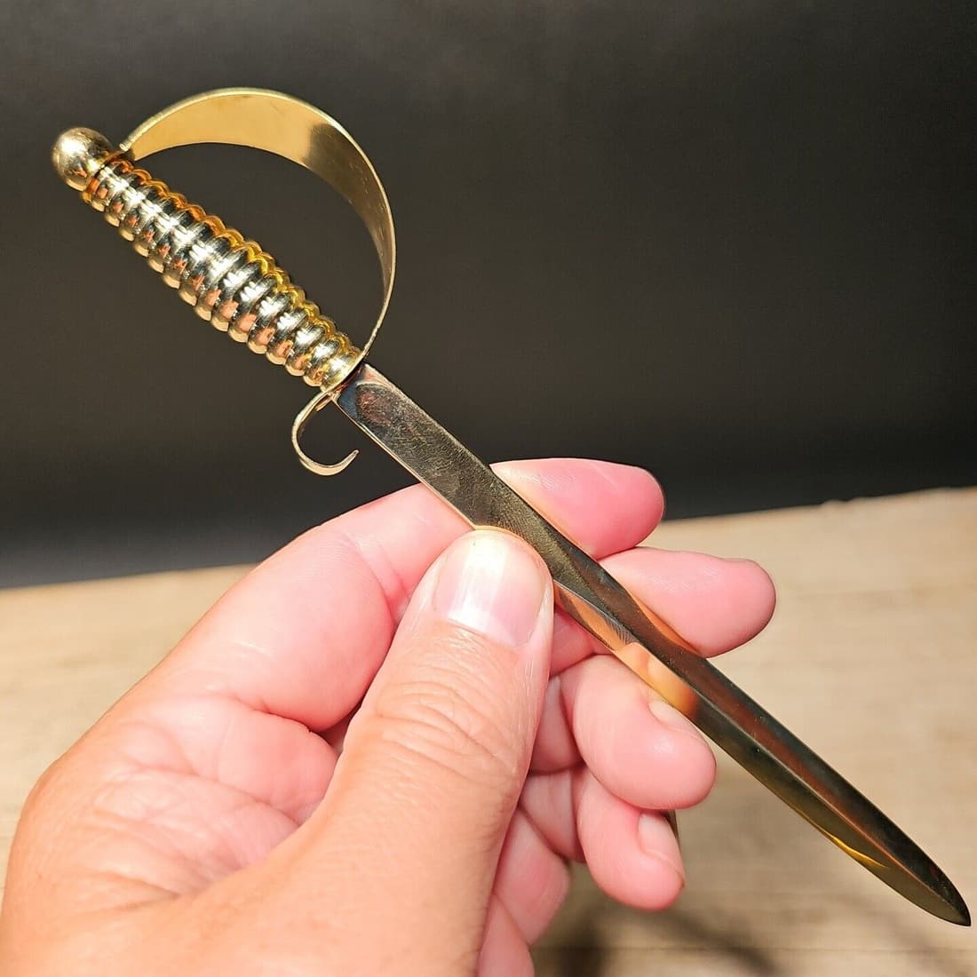 Mini Brass D Guard Civil War Letter Opener (1 of 13)