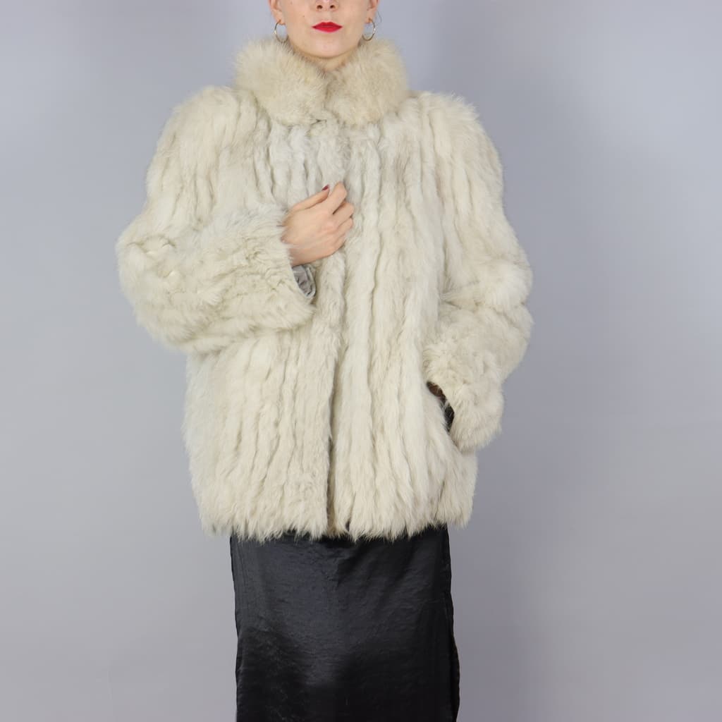 BLUE FOX FUR JACKET EU: L ; US: 16 (1 of 10)