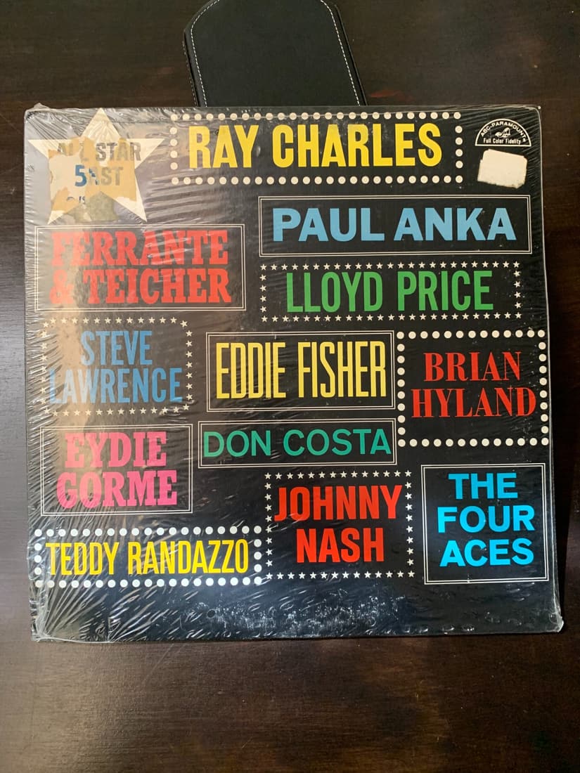 70's Compliation Music Bundle - 9 Record Albums - All Sealed: 70's Compliation Music Bundle - 9 Record Albums - Sealed All Star Cast - 423 All Platinum Gold - 3016 Beach Beat - Vol.1 - 8140 Beach Beat - Vol.2 - 8191 All Star Four - 9149 Bang and Shout - Super Hi