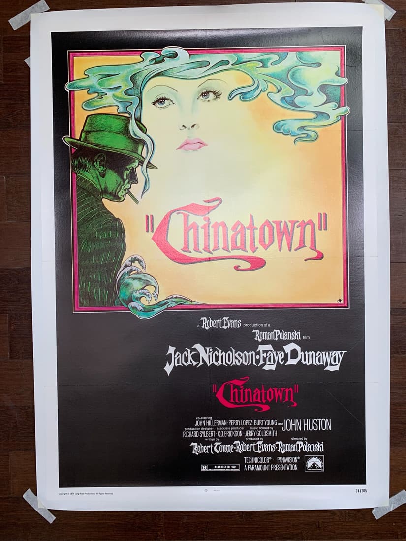 Chinatown - Jack Nicholson (1974) US One Sheet Movie Poster - LB (1 of 6)