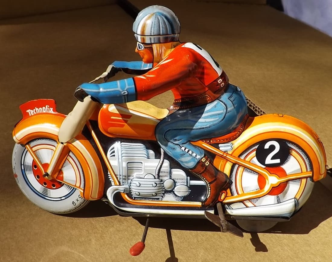 Technofix trick motorcycle , Made in Germany , c10. (1 of 5)