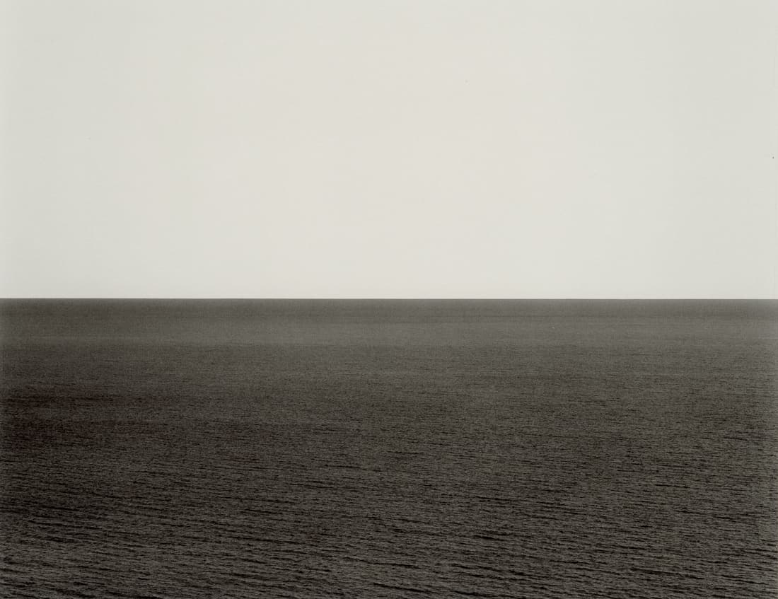 HIROSHI SUGIMOTO - North Pacific Ocean, Ohkurosaki: Artist: Hiroshi Sugimoto Title: North Pacific Ocean, Ohkurosaki, 2002 Medium: Photo Litho, 2005, Germany Dimensions: 8.5X6.55" Description: Heat Wax Mounted on 11x14" Conservation Board Artist Bio: Hi