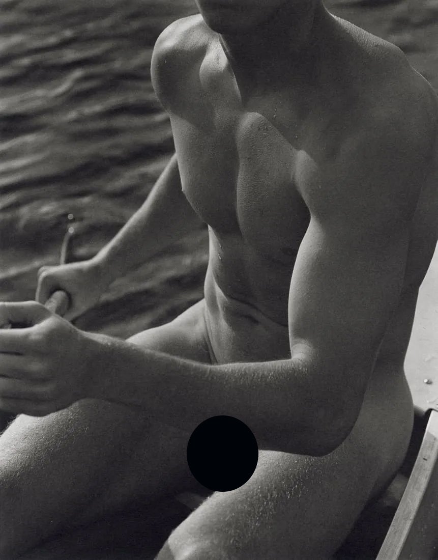 BRUCE WEBER - Jason and his Canoe, Bog Pond, 1989 (1 of 2)