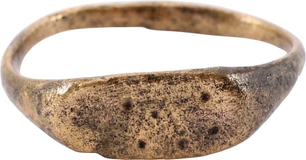 MEDIEVAL SORCERER'S PENTAGRAM RING, C.500-900 AD, SIZE 7 1/4 (1 of 5)