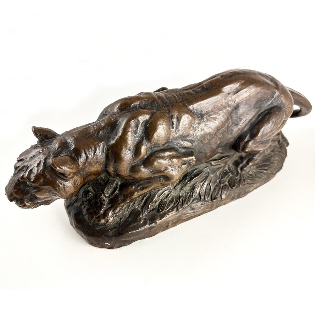 Joseph L. Boulton (1896-1981) Bronze Dipped "Crouching Cougar" Sculpture, RESIN (1 of 7)