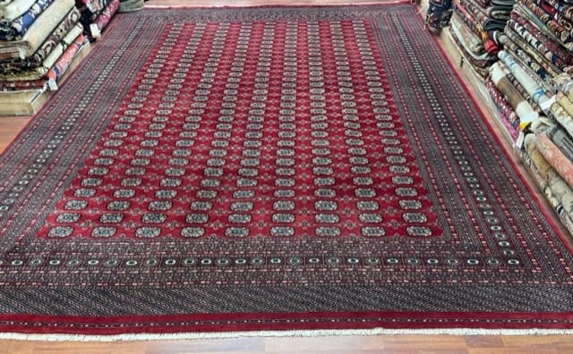 Vintage Large Size Pakastani Bokhara Rug-5058 (1 of 9)